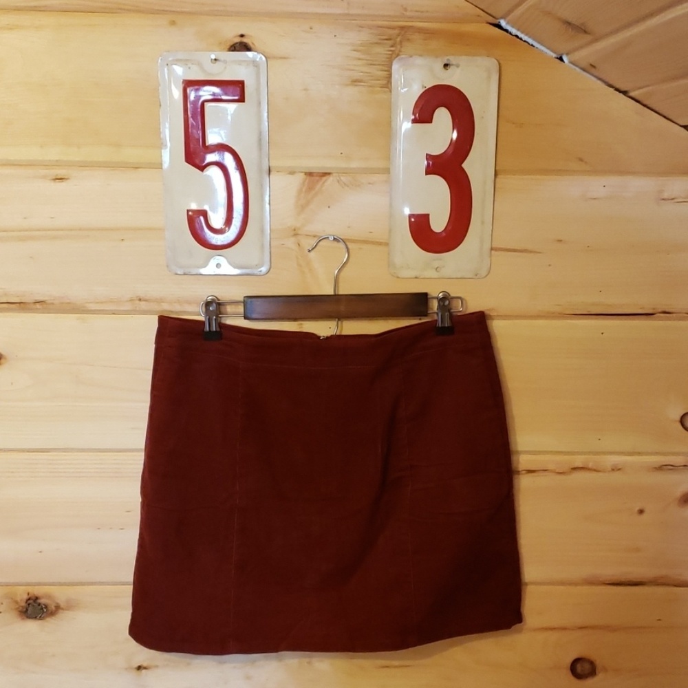 Charlotte Russe Cord Mini Skirt